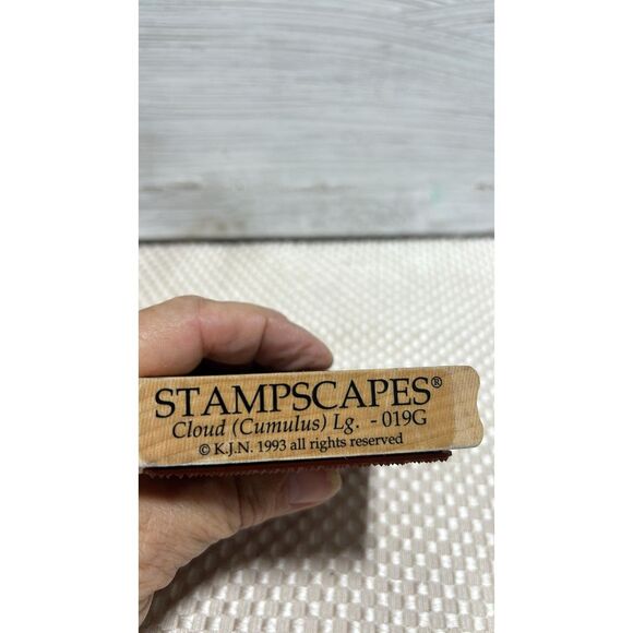 1993S Stampscapes  Clouds Rubber  Stamp Large -019G - Picture 3 of 3